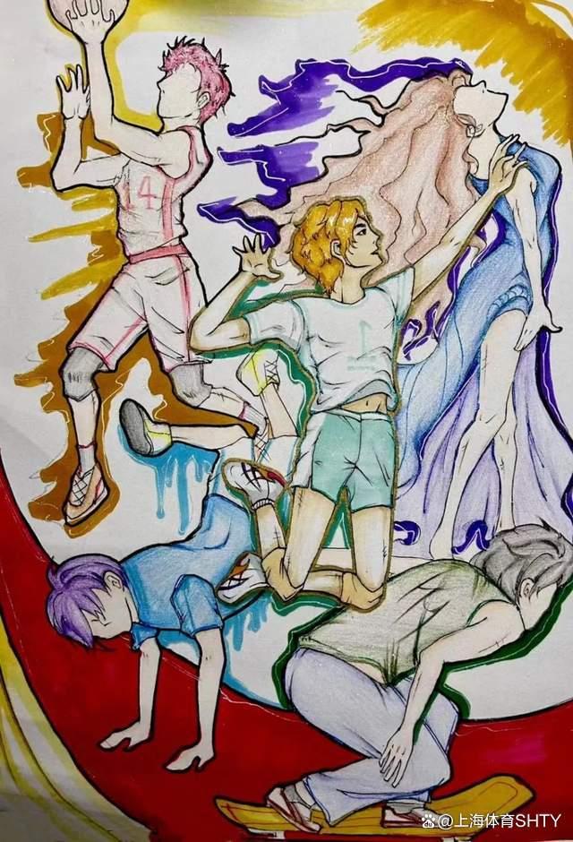 体育艺术作品展现运动之美，陶冶情操！